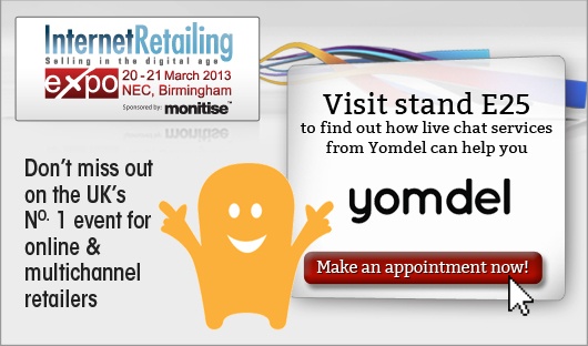 Come and meet Yomdel at the Internet Retailing Expo
