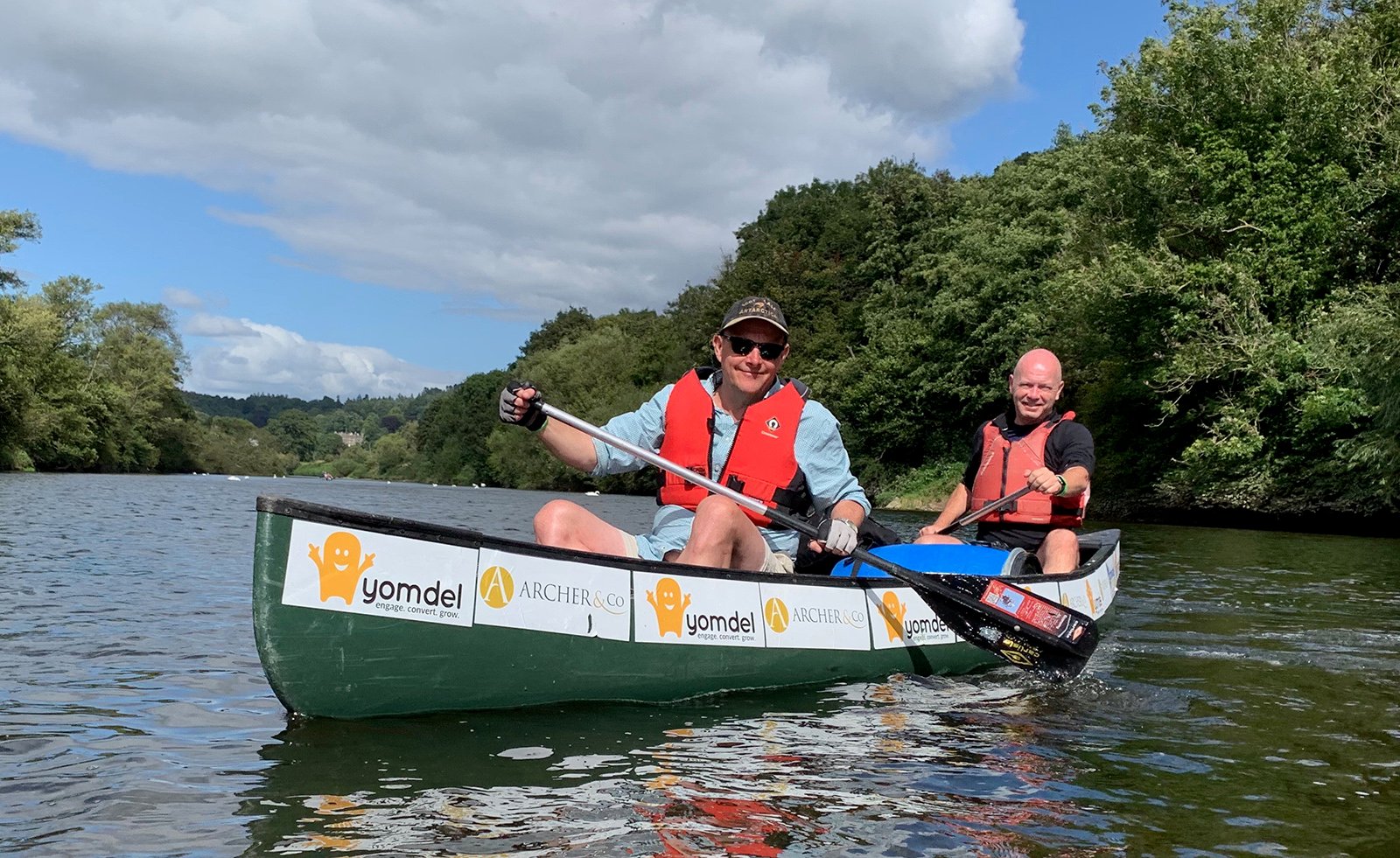 Andy Soloman & Iain McKenzie in the Yomdel canoe